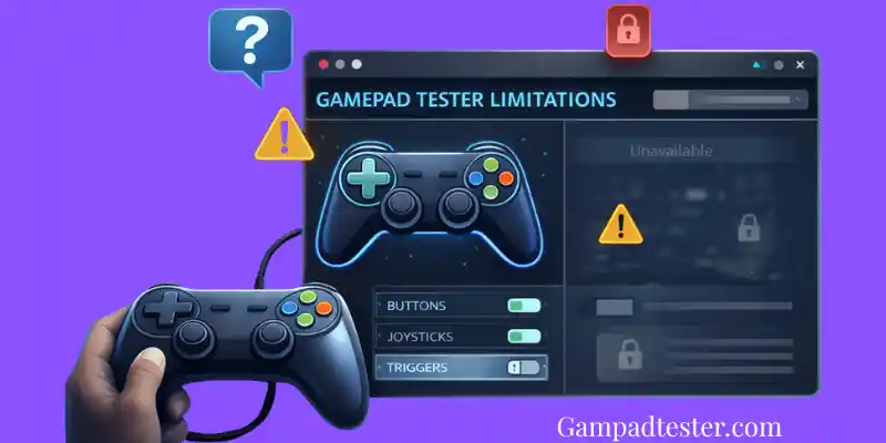 Gamepad tester limitations
